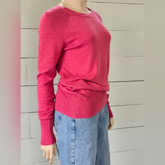 Mossimo Pink Pullover Loose Fit Sweater Women's Size Med - Picture 3 of 6